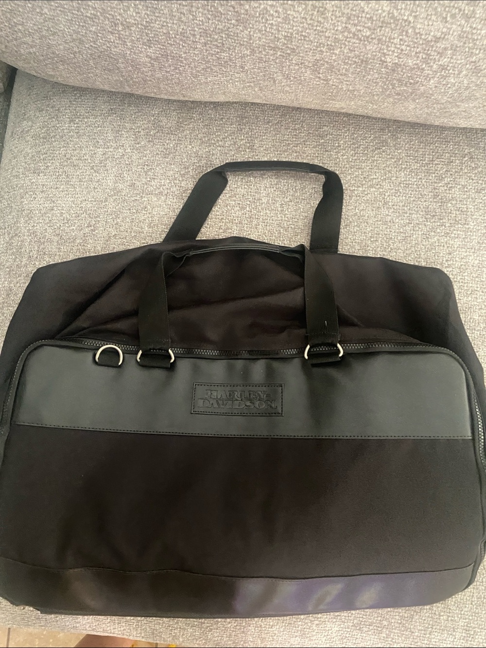 Harley-Davidson Black Two-Tone Duffel Bag